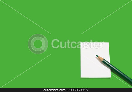 To use this stock image in your creative project, please select the size you need over to the right and click the "Add to Cart" button.
Your downloaded image will come with the Cutcaster watermark removed so don’t worry about the watermark you see on this page. paper note and a green pencil stock photo, white sheet of paper note and a little black pencil lying on it on a green background. concept of business or educational equipment. free space for advertising text by Oleh