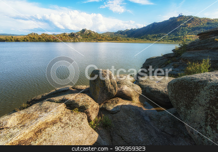 To use this stock image in your creative project, please select the size you need over to the right and click the "Add to Cart" button.
Your downloaded image will come with the Cutcaster watermark removed so don’t worry about the watermark you see on this page. Beauty view on Kolyvan lake stock photo, Beauty view on Kolyvan lake - a lake at the foot of the northern slope of the Kolyvan Ridge in the Altai Territory of Russia by olinchuk