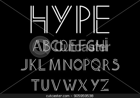 To use this stock image in your creative project, please select the size you need over to the right and click the "Add to Cart" button.
Your downloaded image will come with the Cutcaster watermark removed so don’t worry about the watermark you see on this page. abstract font and alphabet stock vector clipart, Modern, abstract font and alphabet in linear style. Vector illustration by Evgeniy Dzyuba