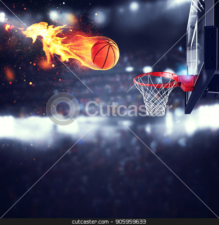 To use this stock image in your creative project, please select the size you need over to the right and click the "Add to Cart" button.
Your downloaded image will come with the Cutcaster watermark removed so don’t worry about the watermark you see on this page. Fiery ball goes fast to the basket stock photo, Fiery ball goes fast to the basket at the stadium by Federico Caputo