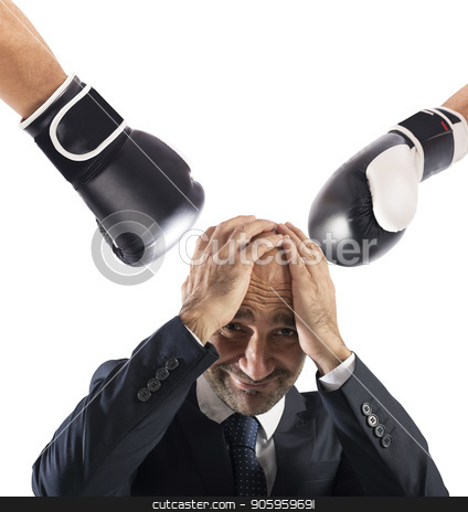 To use this stock image in your creative project, please select the size you need over to the right and click the "Add to Cart" button.
Your downloaded image will come with the Cutcaster watermark removed so don’t worry about the watermark you see on this page. Businessman receives fists from competitors. concept of difficult career stock photo, Injustice for an businessman that receives fists from competitors. concept of difficult career by Federico Caputo