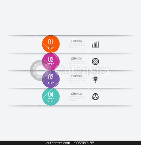 To use this stock image in your creative project, please select the size you need over to the right and click the "Add to Cart" button.
Your downloaded image will come with the Cutcaster watermark removed so don’t worry about the watermark you see on this page. Vector illustration infographics four options stock vector clipart, Vector illustration infographics four options. Stock vector by Amelisk