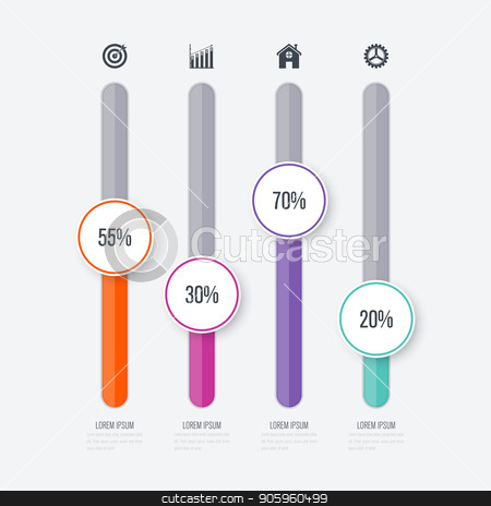 To use this stock image in your creative project, please select the size you need over to the right and click the "Add to Cart" button.
Your downloaded image will come with the Cutcaster watermark removed so don’t worry about the watermark you see on this page. Vector illustration infographics four options stock vector clipart, Vector illustration infographics four options. Stock vector by Amelisk