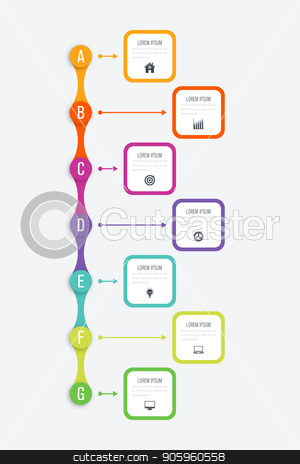 To use this stock image in your creative project, please select the size you need over to the right and click the "Add to Cart" button.
Your downloaded image will come with the Cutcaster watermark removed so don’t worry about the watermark you see on this page. Vector illustration infographics 7 options stock vector clipart, Vector illustration infographics 7 options. Data and information visualization. Dynamic infographics stylish geometric. element for design business invitations, gift cards, flyers and brochures by Amelisk