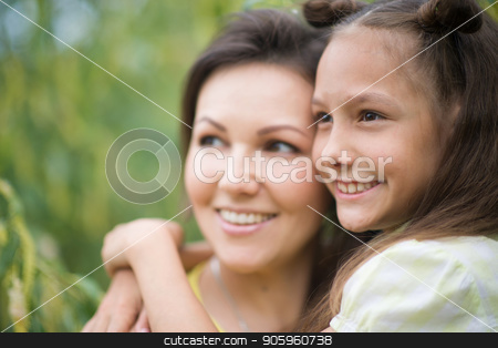 To use this stock image in your creative project, please select the size you need over to the right and click the "Add to Cart" button.
Your downloaded image will come with the Cutcaster watermark removed so don’t worry about the watermark you see on this page. cute girl with her mother stock photo, Little cute girl with her mother in summer park by Ruslan Huzau