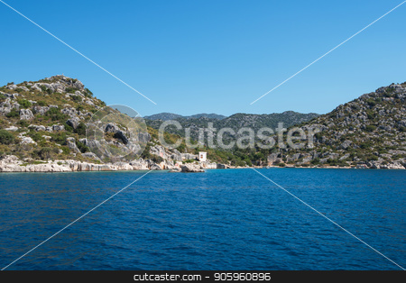 To use this stock image in your creative project, please select the size you need over to the right and click the "Add to Cart" button.
Your downloaded image will come with the Cutcaster watermark removed so don’t worry about the watermark you see on this page. ancient city on the Kekova stock photo, Sea, near ruins of the ancient city on the Kekova island, Turkey by olinchuk