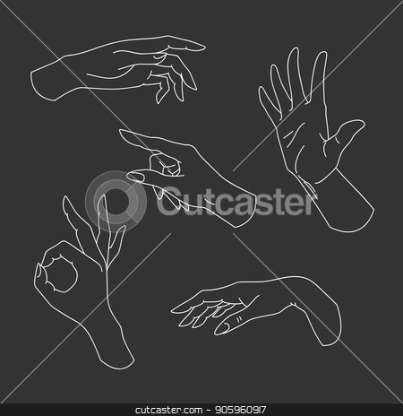 To use this stock image in your creative project, please select the size you need over to the right and click the "Add to Cart" button.
Your downloaded image will come with the Cutcaster watermark removed so don’t worry about the watermark you see on this page. Set of hand drawn arms, vector illustration stock vector clipart, Set of hand drawn arms, vector illustration by Iryna Chaus