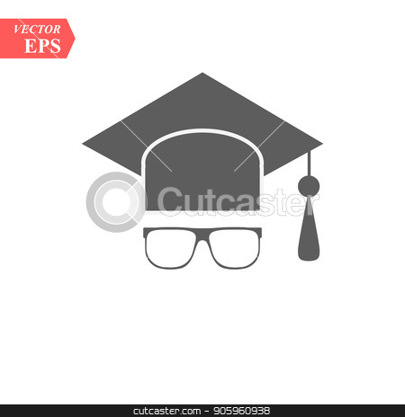 To use this stock image in your creative project, please select the size you need over to the right and click the "Add to Cart" button.
Your downloaded image will come with the Cutcaster watermark removed so don’t worry about the watermark you see on this page. Graduation Cap with glass. Vector. Blackish icon on white background. stock vector clipart, Graduation Cap with glass. Vector. Blackish icon on white background. eps10 by elnurbabayev