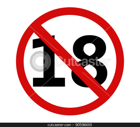 To use this stock image in your creative project, please select the size you need over to the right and click the "Add to Cart" button.
Your downloaded image will come with the Cutcaster watermark removed so don’t worry about the watermark you see on this page. icon forbidden to 18 years stock vector clipart, icon forbidden to 18 years by Mark1987