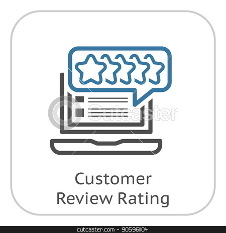 To use this stock image in your creative project, please select the size you need over to the right and click the "Add to Cart" button.
Your downloaded image will come with the Cutcaster watermark removed so don’t worry about the watermark you see on this page. Customer Review Rating Line Icon. stock vector clipart, Customer Review Rating Line Icon. Client Satisfaction symbol. Customer Relationship Management. Isolated UI element. by Vadym Nechyporenko