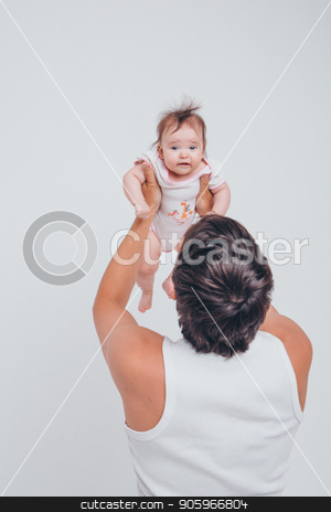 To use this stock image in your creative project, please select the size you need over to the right and click the "Add to Cart" button.
Your downloaded image will come with the Cutcaster watermark removed so don’t worry about the watermark you see on this page. Dad raised his daughter in his arms on a white background. Girl in fly stock photo, Dad raised his daughter in his arms on a white background. Girl in fly by aaalll3110