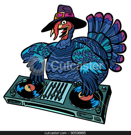 To use this stock image in your creative project, please select the size you need over to the right and click the "Add to Cart" button.
Your downloaded image will come with the Cutcaster watermark removed so don’t worry about the watermark you see on this page. Thanksgiving Turkey character. Isolate on white background stock vector clipart, Thanksgiving Turkey character. DJ at the holiday party. Isolate on white background. Comic cartoon pop art retro vector illustration by rogistok