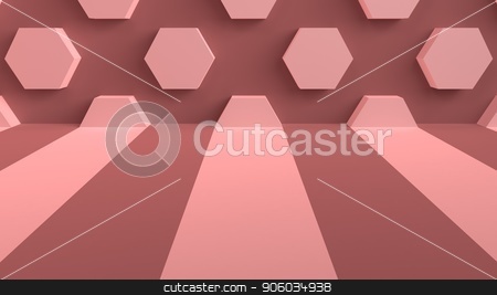 To use this stock image in your creative project, please select the size you need over to the right and click the "Add to Cart" button.
Your downloaded image will come with the Cutcaster watermark removed so don’t worry about the watermark you see on this page. Studio background with stripes on the floor and hexagons on the wall. 3d rendering. stock photo, Studio background with stripes on the floor and hexagons on the wall. 3d rendering by Vladimir Khapaev