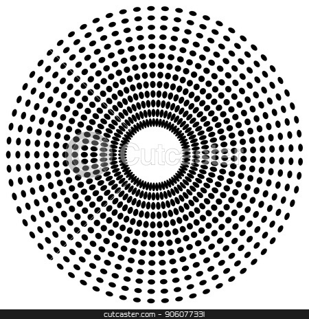 To use this stock image in your creative project, please select the size you need over to the right and click the "Add to Cart" button.
Your downloaded image will come with the Cutcaster watermark removed so don’t worry about the watermark you see on this page. Dotted radial element. Abstract monochrome graphic. Vector. stock vector clipart, Dotted radial element. Abstract monochrome graphic. Vector. by AnavVectors