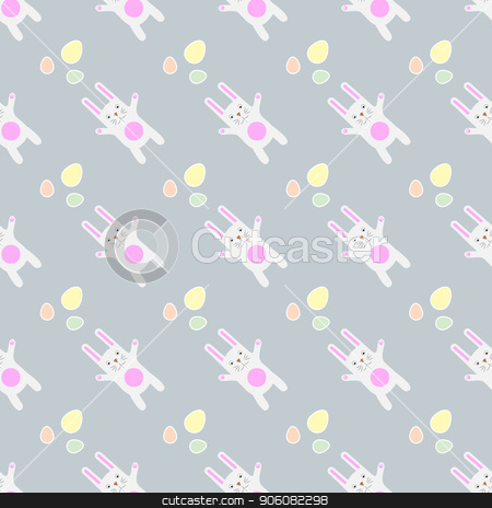 To use this stock image in your creative project, please select the size you need over to the right and click the "Add to Cart" button.
Your downloaded image will come with the Cutcaster watermark removed so don’t worry about the watermark you see on this page. Gentle print Easter Seamless Pattern Funny cartoon bunny with eggs. stock vector clipart, Easter Seamless Pattern Funny cartoon bunny with eggs. Gentle print 10 eps by Aleksandra Chebysheva
