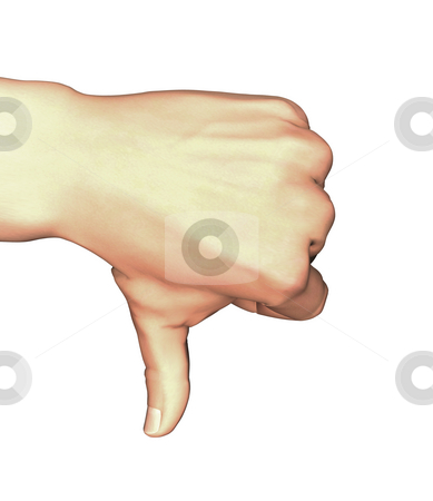 To use this stock image in your creative project, please select the size you need over to the right and click the "Add to Cart" button.
Your downloaded image will come with the Cutcaster watermark removed so don’t worry about the watermark you see on this page. 3D Hand giving thumbs down stock photo, 3D hand giving thumbs down isolated by John Teeter
