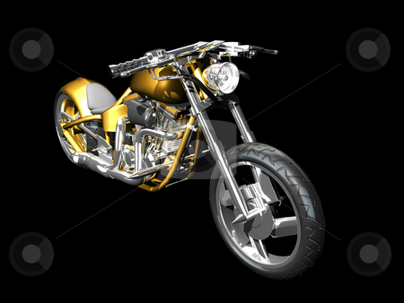 To use this stock image in your creative project, please select the size you need over to the right and click the "Add to Cart" button.
Your downloaded image will come with the Cutcaster watermark removed so don’t worry about the watermark you see on this page. 3D Motorcycle front side view stock photo, 3D Motorcycle front side view on black by John Teeter