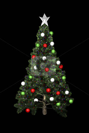 To use this stock image in your creative project, please select the size you need over to the right and click the "Add to Cart" button.
Your downloaded image will come with the Cutcaster watermark removed so don’t worry about the watermark you see on this page. Christmas tree in 3D stock photo, in 3D on black background by John Teeter