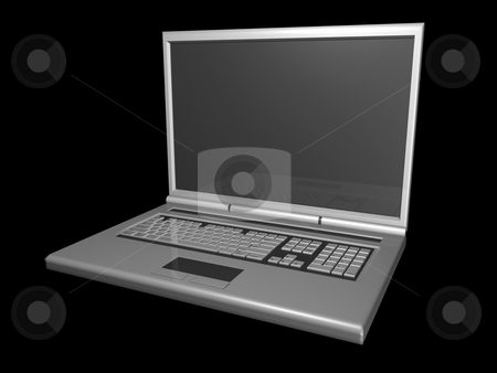 To use this stock image in your creative project, please select the size you need over to the right and click the "Add to Cart" button.
Your downloaded image will come with the Cutcaster watermark removed so don’t worry about the watermark you see on this page. 3D laptop black background stock photo, 3D Laptop on black background by John Teeter