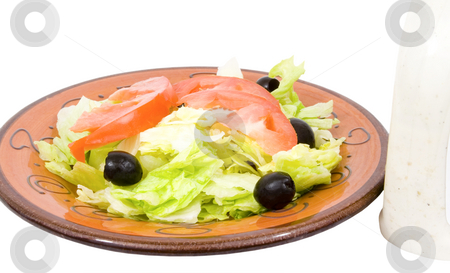 To use this stock image in your creative project, please select the size you need over to the right and click the "Add to Cart" button.
Your downloaded image will come with the Cutcaster watermark removed so don’t worry about the watermark you see on this page. Isolated dinner salad with dressing stock photo, Isolated dinner salad with dressing by John Teeter