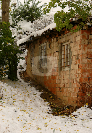 To use this stock image in your creative project, please select the size you need over to the right and click the "Add to Cart" button.
Your downloaded image will come with the Cutcaster watermark removed so don’t worry about the watermark you see on this page. Turkish Village stock photo, House in turkish village at winter time by Kobby Dagan