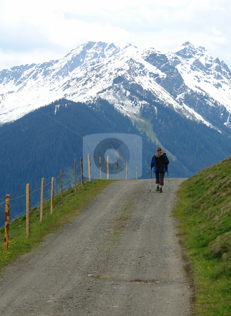 To use this stock image in your creative project, please select the size you need over to the right and click the "Add to Cart" button.
Your downloaded image will come with the Cutcaster watermark removed so don’t worry about the watermark you see on this page. Hiking in Hinterglemm, Austria stock photo, Urlaub Pfingsten 2006 Hinterglemm ???sterreich by Wolfgang Heidasch