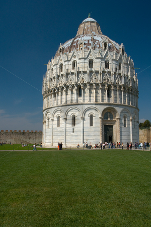 To use this stock image in your creative project, please select the size you need over to the right and click the "Add to Cart" button.
Your downloaded image will come with the Cutcaster watermark removed so don’t worry about the watermark you see on this page. Baptistery at Cathedral of Pisa, Tuscany, Italy stock photo, Am Dom zu Pisa, Toskana by Wolfgang Heidasch