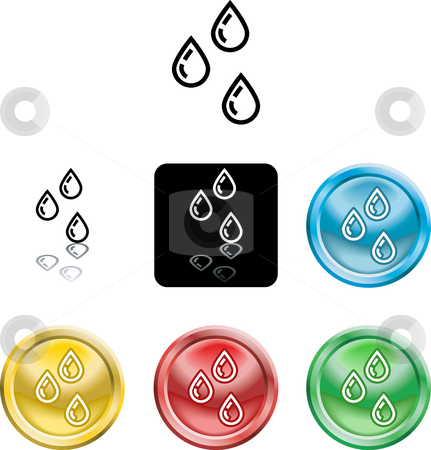 To use this stock image in your creative project, please select the size you need over to the right and click the "Add to Cart" button.
Your downloaded image will come with the Cutcaster watermark removed so don’t worry about the watermark you see on this page. Water droplets icon symbol stock photo, Several versions of an icon symbol of a stylised water droplets by Christos Georghiou