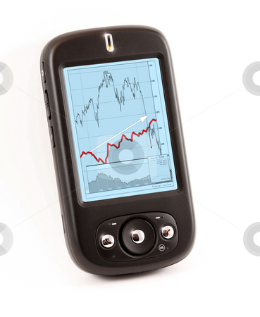 To use this stock image in your creative project, please select the size you need over to the right and click the "Add to Cart" button.
Your downloaded image will come with the Cutcaster watermark removed so don’t worry about the watermark you see on this page. Smart phone with financial chart stock photo, A photography of a smart phone ppc with financial chart by Markus Gann