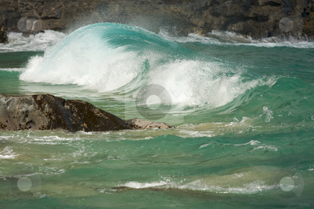 To use this stock image in your creative project, please select the size you need over to the right and click the "Add to Cart" button.
Your downloaded image will come with the Cutcaster watermark removed so don’t worry about the watermark you see on this page. Crashing Wave on the Napali Coast stock photo, Crashing Wave on the Napali Coast, Kauai by Andy Dean