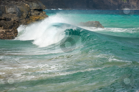 To use this stock image in your creative project, please select the size you need over to the right and click the "Add to Cart" button.
Your downloaded image will come with the Cutcaster watermark removed so don’t worry about the watermark you see on this page. Crashing Wave on the Napali Coast stock photo, Crashing Wave on the Napali Coast, Kauai by Andy Dean