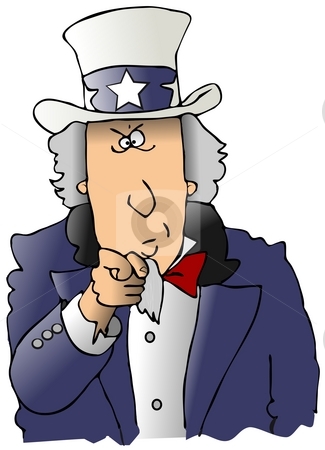 To use this stock image in your creative project, please select the size you need over to the right and click the "Add to Cart" button.
Your downloaded image will come with the Cutcaster watermark removed so don’t worry about the watermark you see on this page. Uncle Sam stock photo, This illustration is a comical rendition of the famous Uncle Sam recruitment drawing. by Dennis Cox