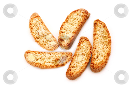 To use this stock image in your creative project, please select the size you need over to the right and click the "Add to Cart" button.
Your downloaded image will come with the Cutcaster watermark removed so don’t worry about the watermark you see on this page. Biscotti stock photo, Traditional italian almond biscuits - biscotti, isolated on white background by Elena Elisseeva