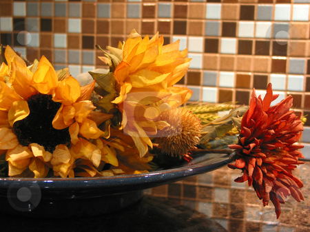 To use this stock image in your creative project, please select the size you need over to the right and click the "Add to Cart" button.
Your downloaded image will come with the Cutcaster watermark removed so don’t worry about the watermark you see on this page. Interior decoration stock photo, Artificial flowers in a bowl as kitchen interior decoration by Elena Elisseeva