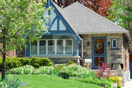 To use this stock image in your creative project, please select the size you need over to the right and click the "Add to Cart" button.
Your downloaded image will come with the Cutcaster watermark removed so don’t worry about the watermark you see on this page. Charming house stock photo, Charming house with nice landscaping by Elena Elisseeva