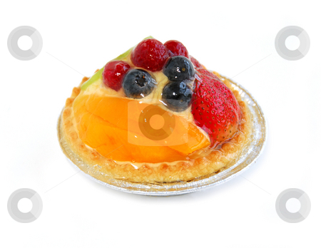 To use this stock image in your creative project, please select the size you need over to the right and click the "Add to Cart" button.
Your downloaded image will come with the Cutcaster watermark removed so don’t worry about the watermark you see on this page. Fruit tart stock photo, Fruit tart isolated on white background by Elena Elisseeva