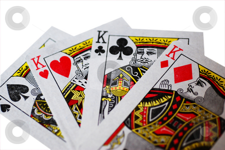 To use this stock image in your creative project, please select the size you need over to the right and click the "Add to Cart" button.
Your downloaded image will come with the Cutcaster watermark removed so don’t worry about the watermark you see on this page. Fan of Four Kings stock photo, A fan of four Kings playing cards, isolated on a white background by Philippa Willitts