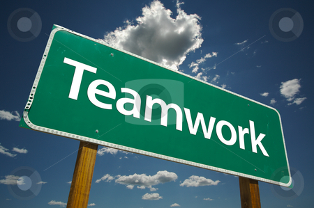 To use this stock image in your creative project, please select the size you need over to the right and click the "Add to Cart" button.
Your downloaded image will come with the Cutcaster watermark removed so don’t worry about the watermark you see on this page. Teamwork Road Sign stock photo, Teamwork Road Sign with dramatic blue sky and clouds by Andy Dean