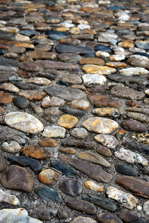 To use this stock image in your creative project, please select the size you need over to the right and click the "Add to Cart" button.
Your downloaded image will come with the Cutcaster watermark removed so don’t worry about the watermark you see on this page. Cobblestone background stock photo, Abstract background of old medieval cobblestone pavement by Elena Elisseeva