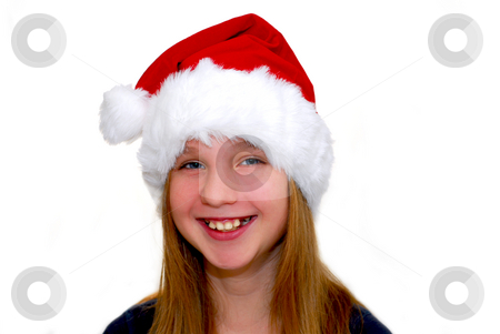 To use this stock image in your creative project, please select the size you need over to the right and click the "Add to Cart" button.
Your downloaded image will come with the Cutcaster watermark removed so don’t worry about the watermark you see on this page. Girl with santa hat stock photo, Portrait of a young girl wearing Santa's hat isolated on white background by Elena Elisseeva