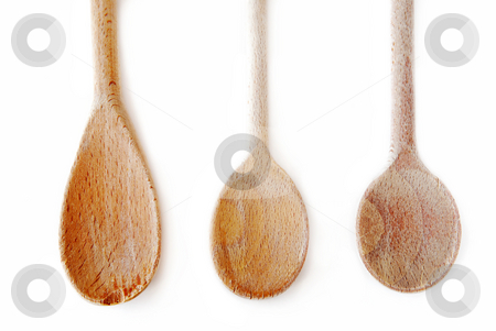 To use this stock image in your creative project, please select the size you need over to the right and click the "Add to Cart" button.
Your downloaded image will come with the Cutcaster watermark removed so don’t worry about the watermark you see on this page. Cooking spoons stock photo, Old wooden cooking spoons isolated on white background by Elena Elisseeva