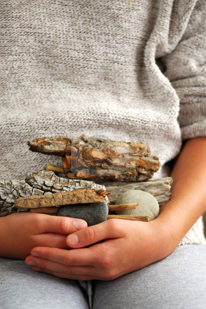 To use this stock image in your creative project, please select the size you need over to the right and click the "Add to Cart" button.
Your downloaded image will come with the Cutcaster watermark removed so don’t worry about the watermark you see on this page. Beach treasures stock photo, Child hands holding beach treasures collected on sea shore by Elena Elisseeva