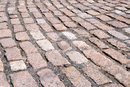 To use this stock image in your creative project, please select the size you need over to the right and click the "Add to Cart" button.
Your downloaded image will come with the Cutcaster watermark removed so don’t worry about the watermark you see on this page. Cobblestone stock photo, Abstract background of old granite cobblestone pavement by Elena Elisseeva