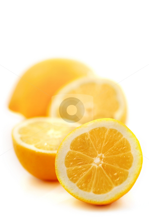 To use this stock image in your creative project, please select the size you need over to the right and click the "Add to Cart" button.
Your downloaded image will come with the Cutcaster watermark removed so don’t worry about the watermark you see on this page. Lemons stock photo, Several lemon halves isolated on white background by Elena Elisseeva