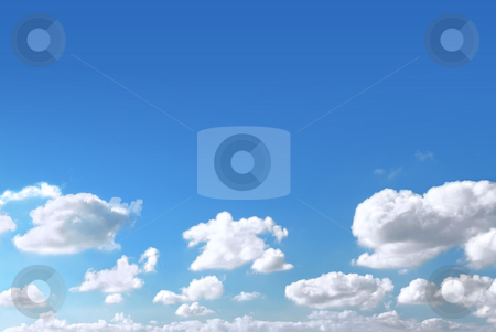 To use this stock image in your creative project, please select the size you need over to the right and click the "Add to Cart" button.
Your downloaded image will come with the Cutcaster watermark removed so don’t worry about the watermark you see on this page. Sky background stock photo, Background of light blue sky with white fluffy clouds at the bottom by Elena Elisseeva