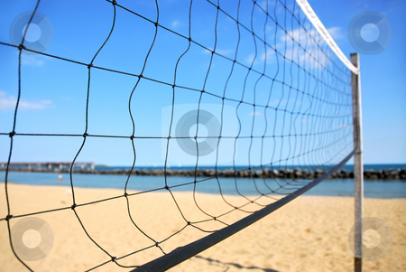 To use this stock image in your creative project, please select the size you need over to the right and click the "Add to Cart" button.
Your downloaded image will come with the Cutcaster watermark removed so don’t worry about the watermark you see on this page. Volleyball net stock photo, Beach volleyball net in perspective on a sandy beach by Elena Elisseeva