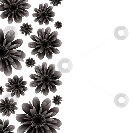 To use this stock image in your creative project, please select the size you need over to the right and click the "Add to Cart" button.
Your downloaded image will come with the Cutcaster watermark removed so don’t worry about the watermark you see on this page. Floral banner black stock photo, Floral inspired border in black and white with copy space by Michael Travers