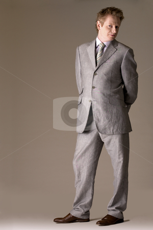To use this stock image in your creative project, please select the size you need over to the right and click the "Add to Cart" button.
Your downloaded image will come with the Cutcaster watermark removed so don’t worry about the watermark you see on this page. Business man with a vision stock photo, Studio portrait of a middleaged man in a business suit by Frenk and Danielle Kaufmann