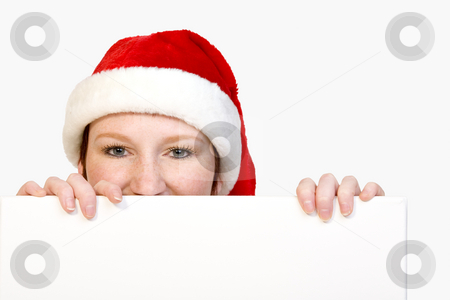 To use this stock image in your creative project, please select the size you need over to the right and click the "Add to Cart" button.
Your downloaded image will come with the Cutcaster watermark removed so don’t worry about the watermark you see on this page. Christmas helper with copy space stock photo, Girl in christmas lingerie holding up a blank sign by Frenk and Danielle Kaufmann