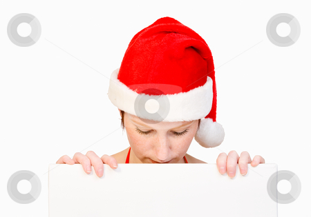 To use this stock image in your creative project, please select the size you need over to the right and click the "Add to Cart" button.
Your downloaded image will come with the Cutcaster watermark removed so don’t worry about the watermark you see on this page. Santa girl with whiteboard stock photo, Beautiful girl in christmas bikini and with christmas hat is holding up a white sign for copy space. With background clipping path for your convenience by Frenk and Danielle Kaufmann